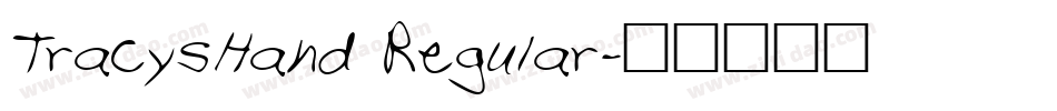 TracysHand Regular字体转换